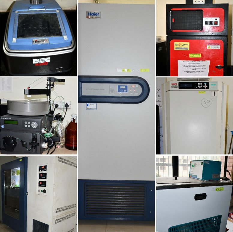 Instrument facilities in Biotechnology laboratory at IIMR, Ludhiana
