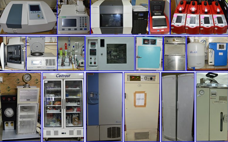 Instrument facilities in Biotechnology laboratory at IIMR Delhi Unit