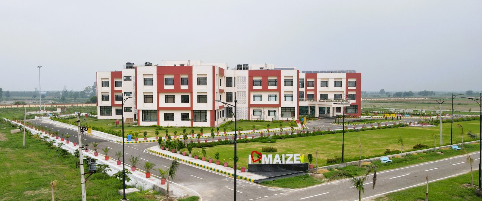 ICAR-IIMR campus and maize research
