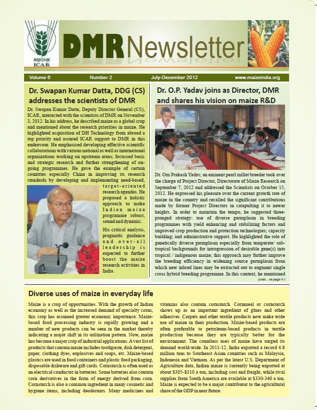 Newsletter Jul-Dec 2012